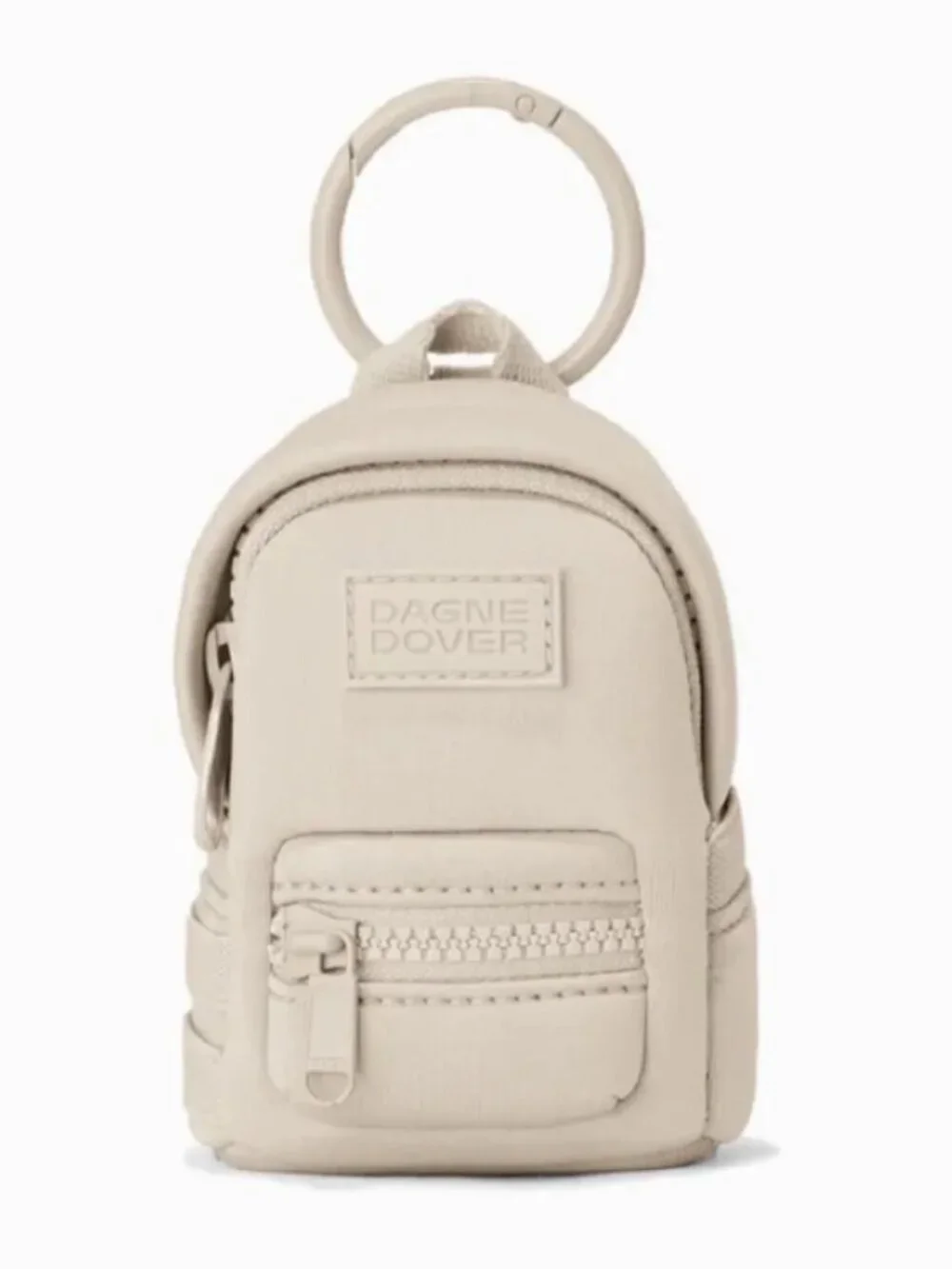 Dagne Dover Mini Dakota Backpack Keychain - Cream